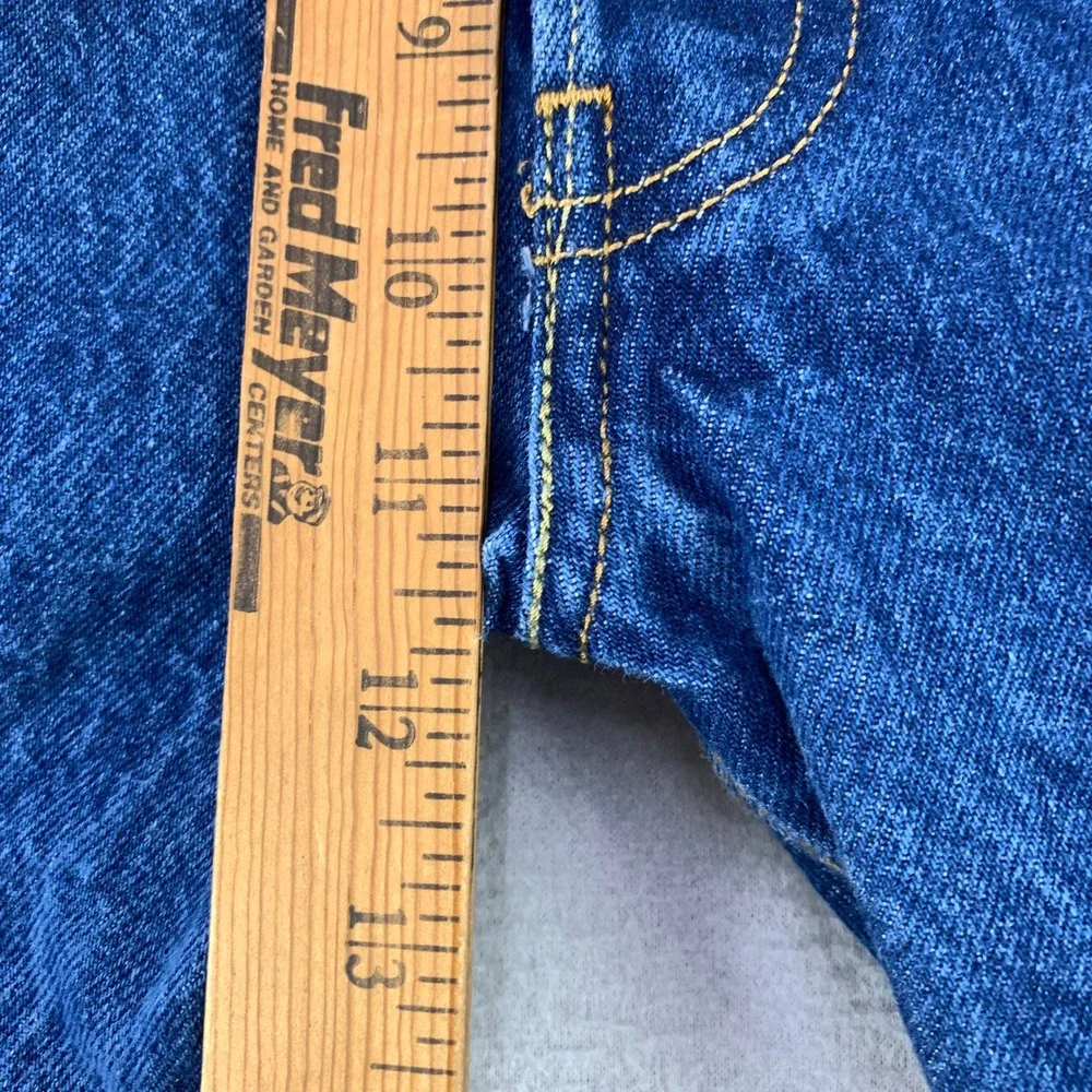 Levi's Jeans 501 Mens 34x32 Blue Straight Leg Cut Off Denim Button Fly Workwear